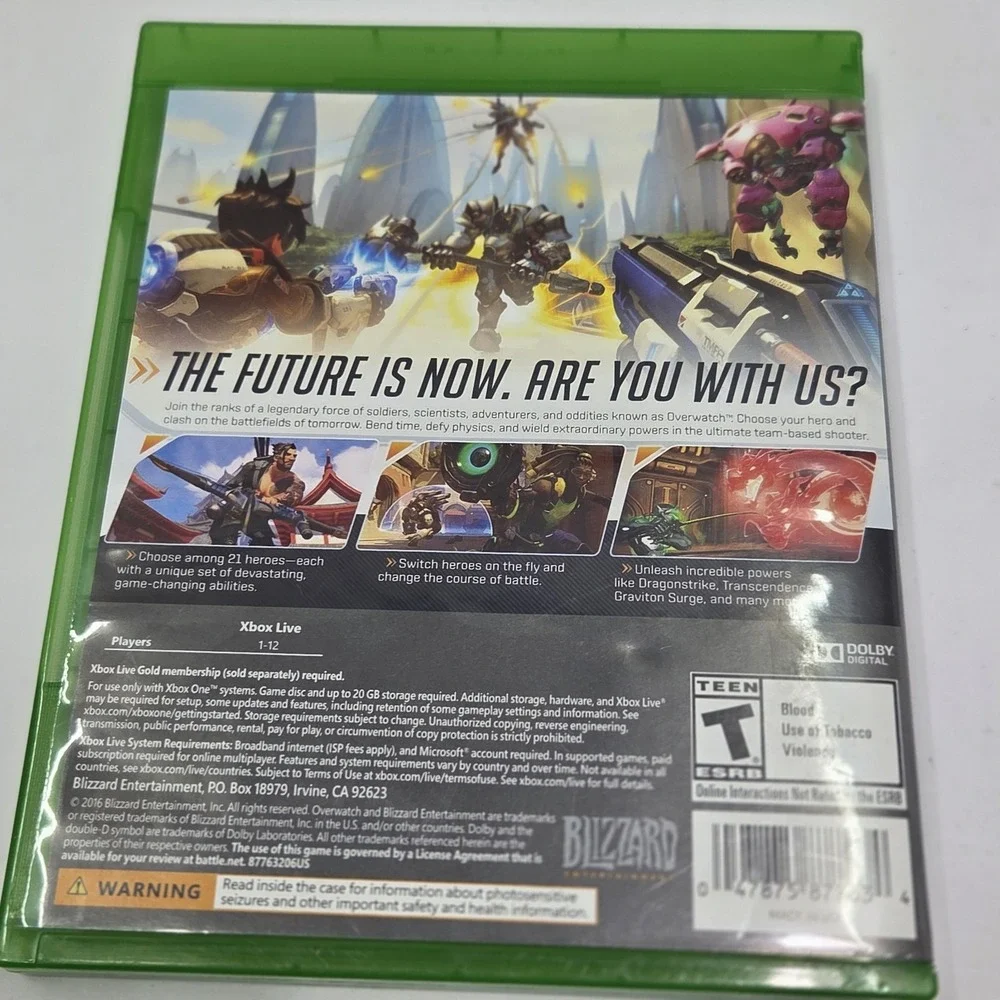 Overwatch Origins Edition Xbox One Microsoft Blizzard Hero Shooter Video Game...